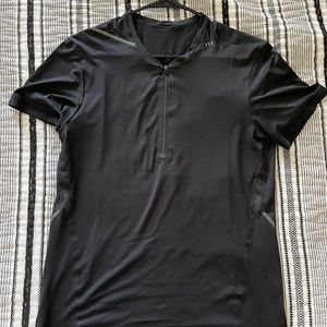 Mens lululemon black shirt with zipper. Size small. Lightweight.